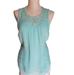 Christopher & Banks embroidery detail tank